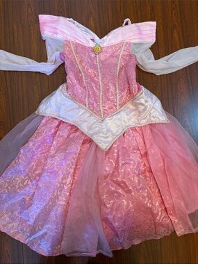 Disney Parks Sleeping Beauty Princess Aurora Pink Kids Costume Dress